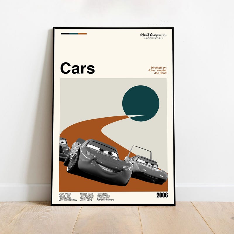 Cars Movie Poster - Etsy