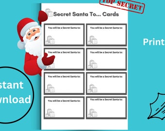 Secret Santa Cards PRINTABLE - Il 340x270.5513297691 70lh 