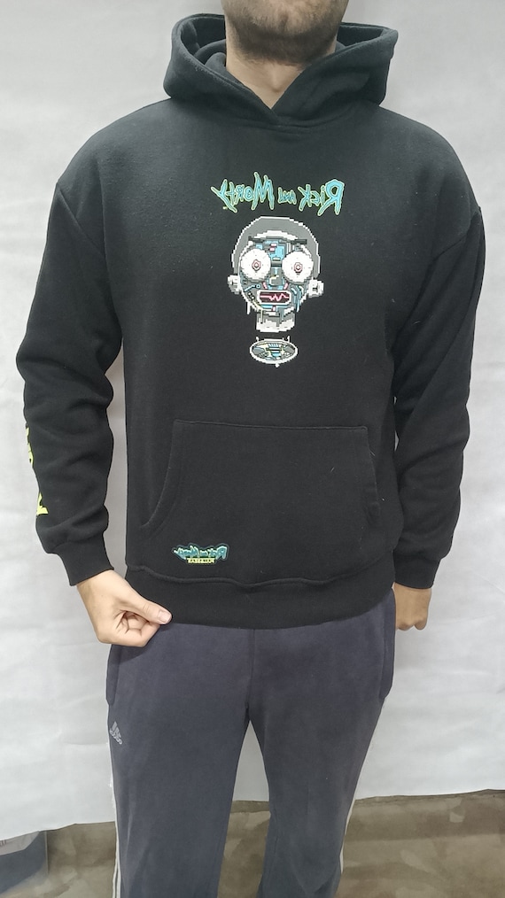 Rick and morty skull hoodie sale
