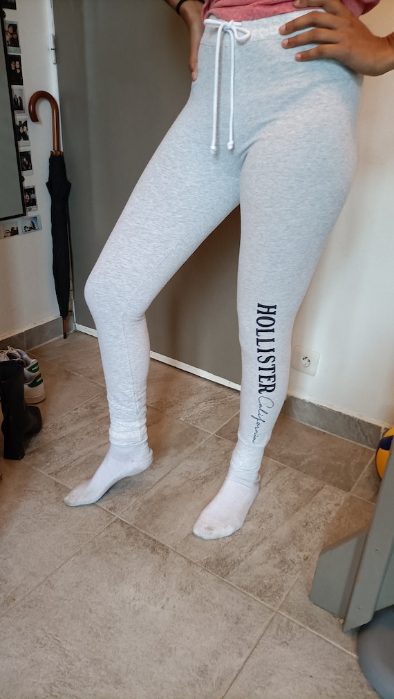 Hollister white sweatpants hotsell