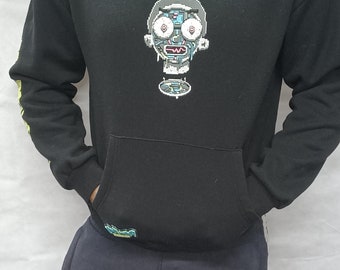 Rick Morty pull and Bear Hoodie Size S Etsy