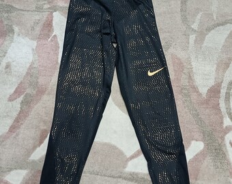 Nike Pro Dry fit leggings Gold XS