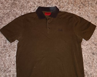 Polo Hugo Boss Khaki Grün Größe S Normale Passform