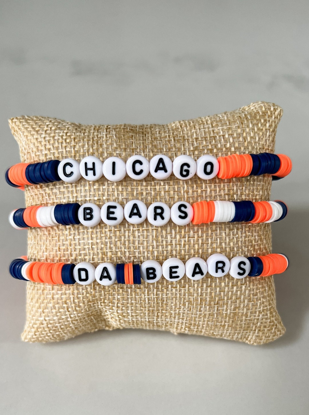 Sports Bracelets, Football Bracelets, Chicago Bears Bracelets, Birthday