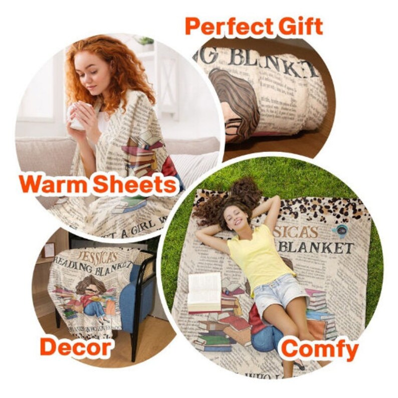 Reading Blanket Personalized Blanket Custom Blanket Family Etsy UK