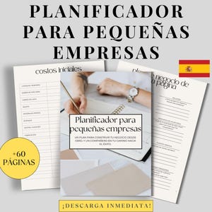 Planificador empresarial, plan de marketing, plan anual, plan diario, Organización para negocios, Finanzas y marketing, Editable en Canva,