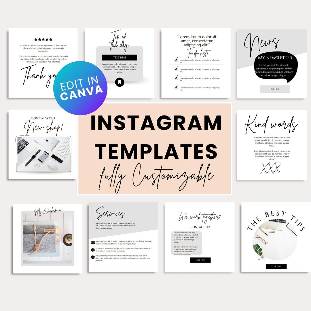 Editable Instagram Post Templates | Canva Social Media Design ...