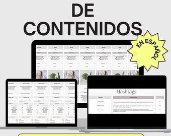 Calendario de Contenido Redes Sociales Editable, Plantilla Google Sheets para Programar Instagram, Pinterest, TikTok, Google Sheets Editable