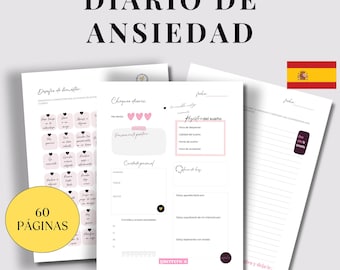 Diario de bienestar mental, Diario para relajarse, Diario de ansiedad, Autocuidado emocional, Diario para dormir mejor, Autocuidado mental
