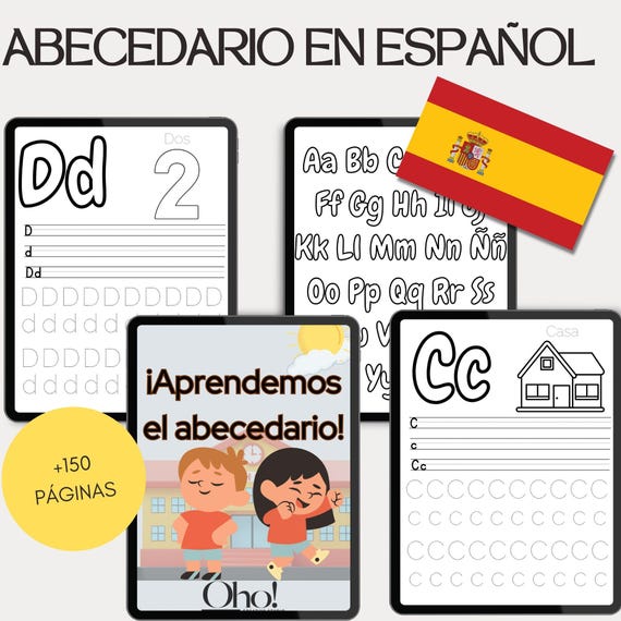 Hojas De Trabajo Del Alfabeto Español Para Niños Alfabeto Oficial