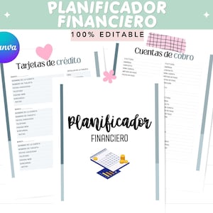 Financial Planner, Budget Tracker, Goal Setting, Spanish Language (Digital Download)
