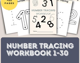 Number Tracing Workbook for Kids | Preschool Writing Practice (PDF)