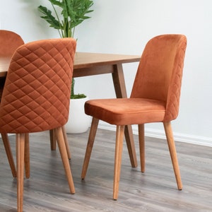 Upholstered Dining Chairs Etsy