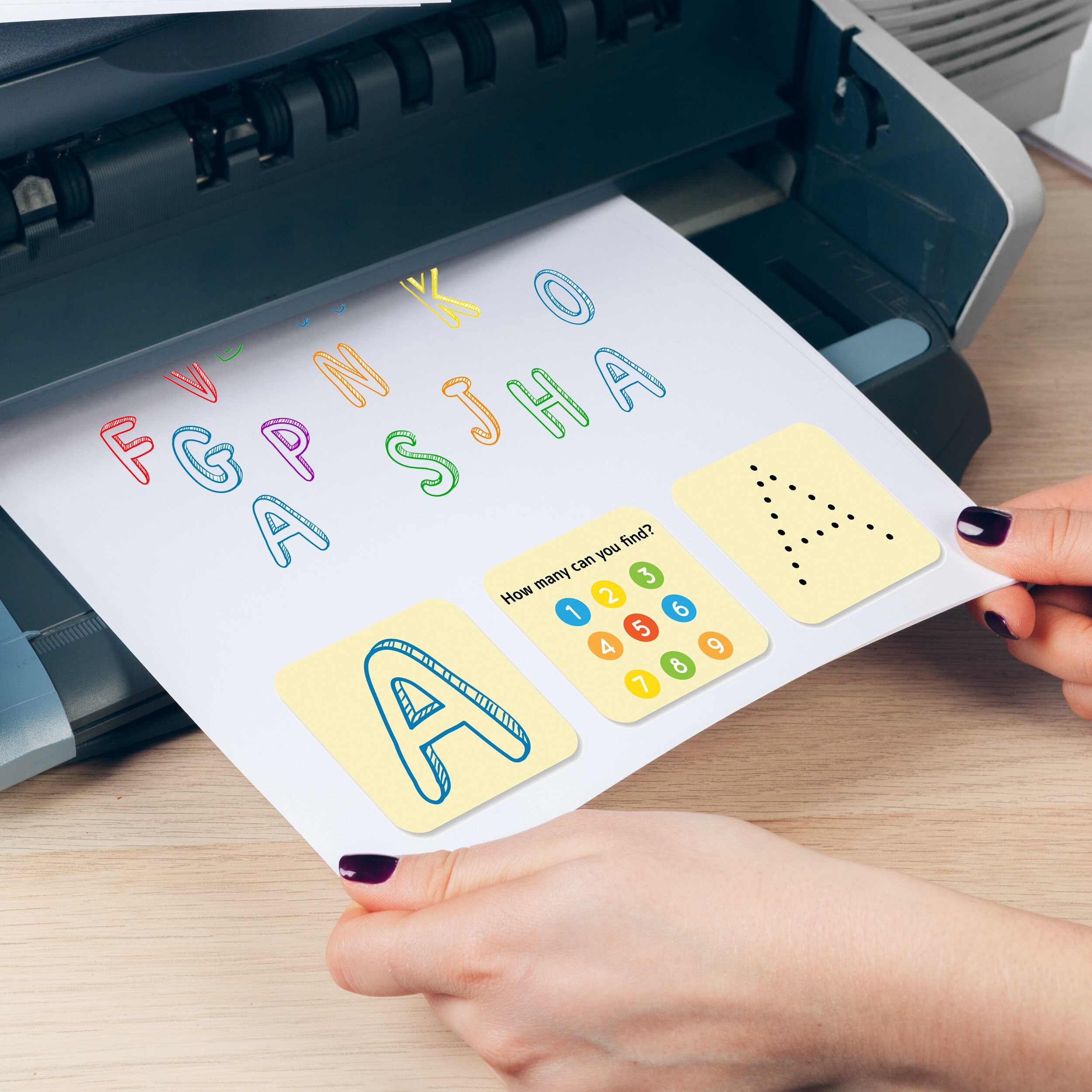 ABC Templates for Children, Count and Connect. Preschool Pre-k ...