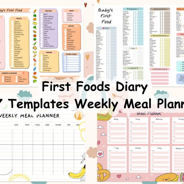 First Foods for Babies from 6 Months | BLW | Baby Lead Weaning Meal Plan | 100 foods before 1