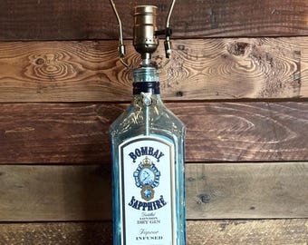Bombay Sapphire Gin Bottle Lamp