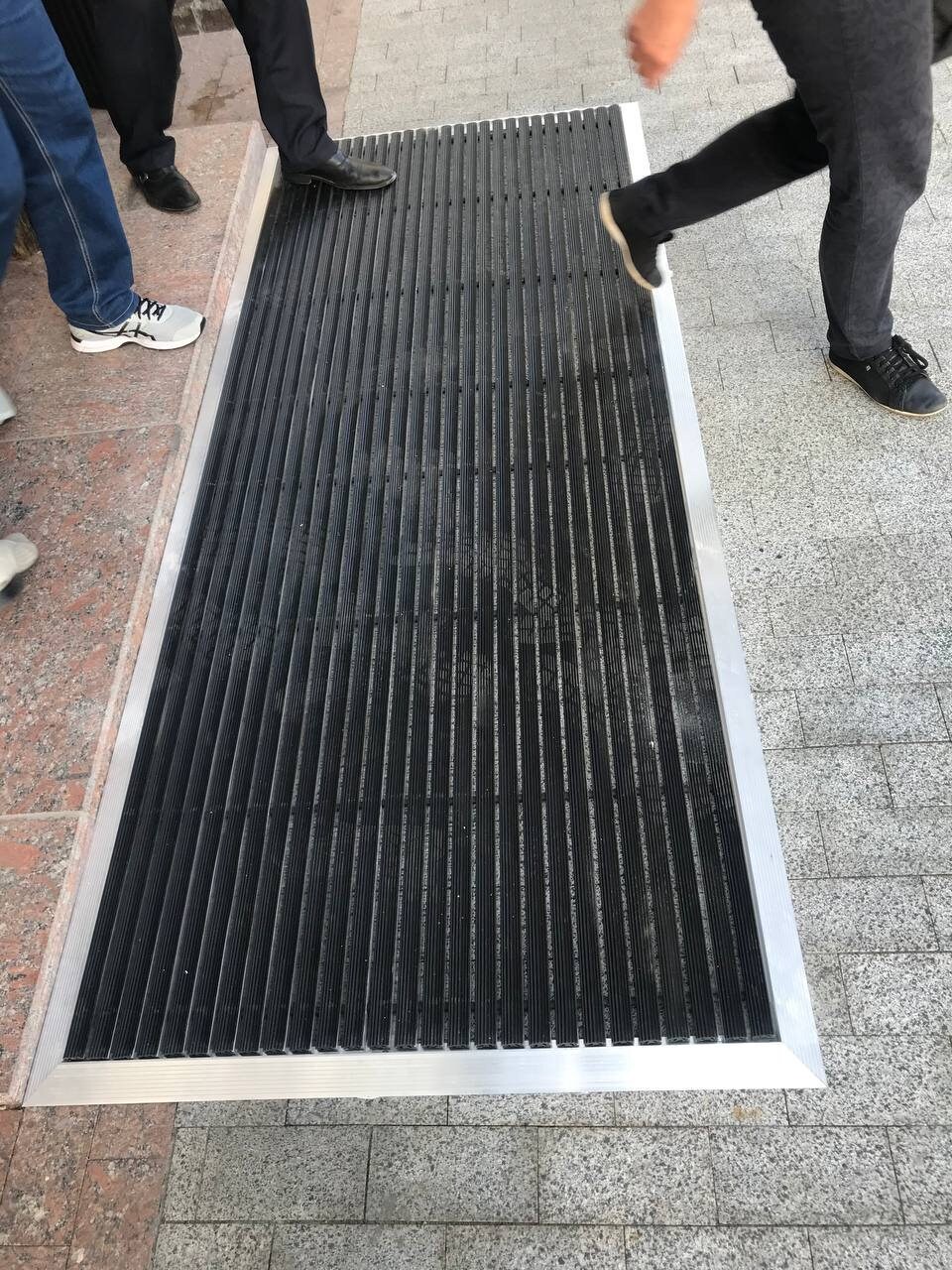 Entrance Mat System. Mat Well, Frame, Screws. Handmade Aluminum Rubber