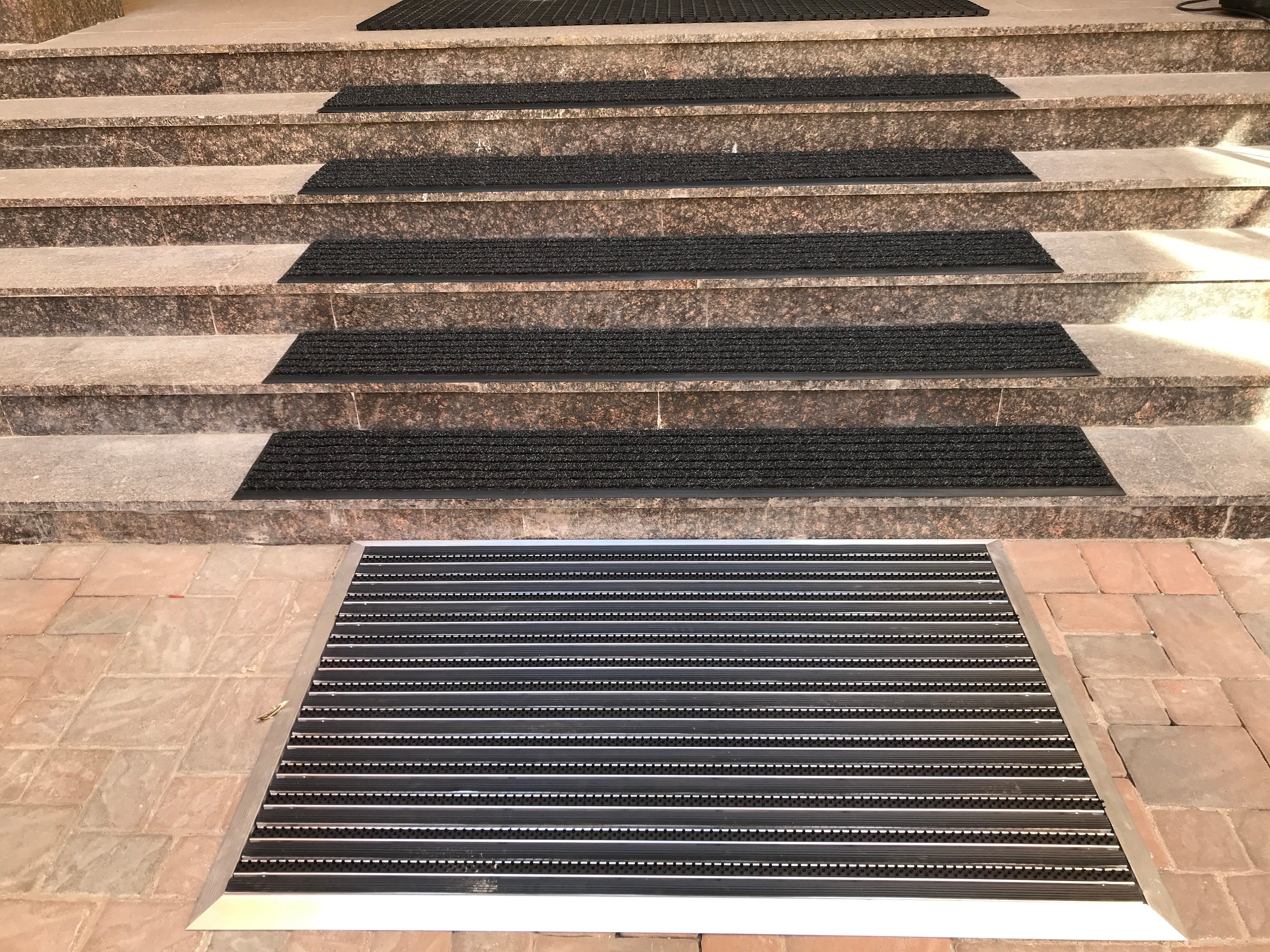 Entrance Mat System. Mat Well, Frame, Screws. Handmade Aluminum Rubber