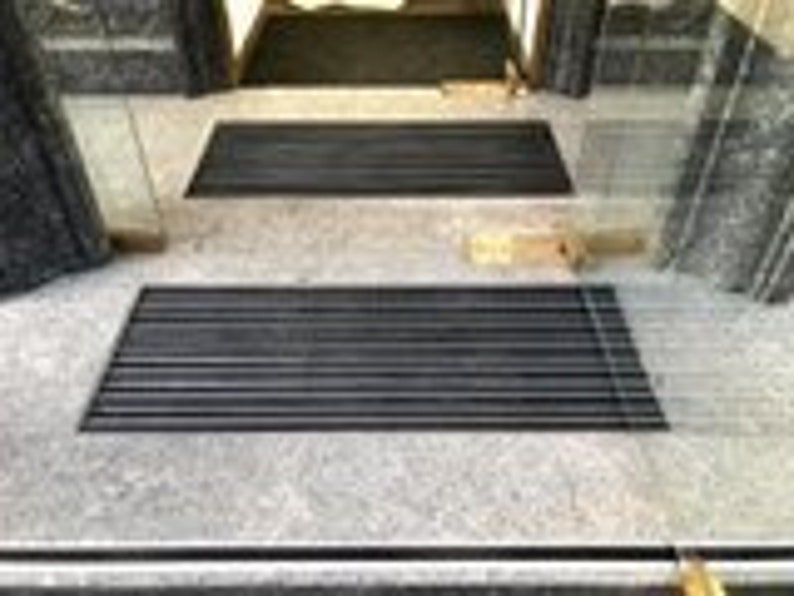 Entrance Mat System. Mat Well, Frame, Screws. Handmade Aluminum Rubber