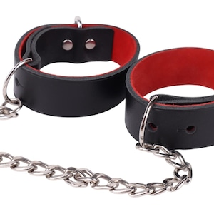 Luxurious stylish handcuffs are made from premium 2.5mm napa leather, combining sophistication and durability.