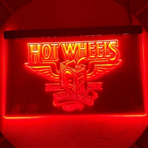 Hot Wheels LED Neon Sign Light 8x12