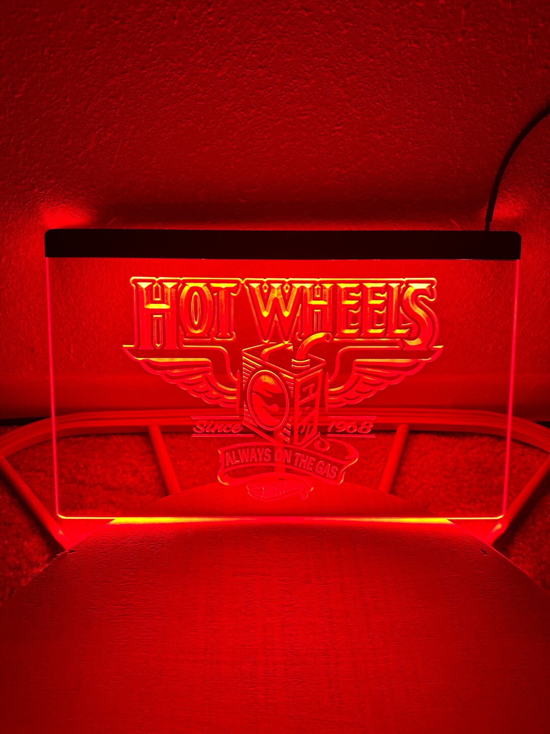 Hot Wheels LED Neon Sign Light 8x12 Etsy