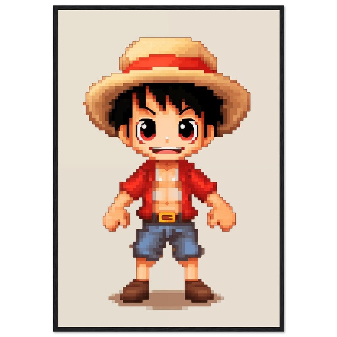 one-piece-inspired-monkey-d-luffy-pixel-art-premium-matte-paper-wooden
