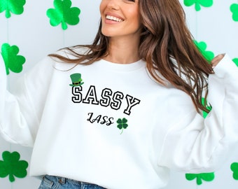 Lucky Sweatshirt, St Patrick's Day Irish Sweatshirt, Saint Patrick's Day Sweatshirt, Lucky Sweatshirt, Green Sweatshirt, Women St Patricks
