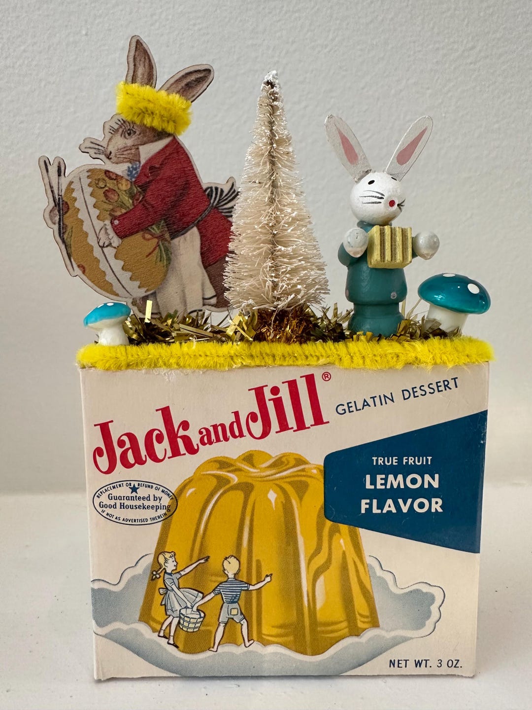 Vintage Inspired Easter Holiday Decor- Jack and Jill- Bunny Rabbit - Etsy