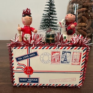Vintage Inspired Christmas Holiday Decor- Paris- Perfume