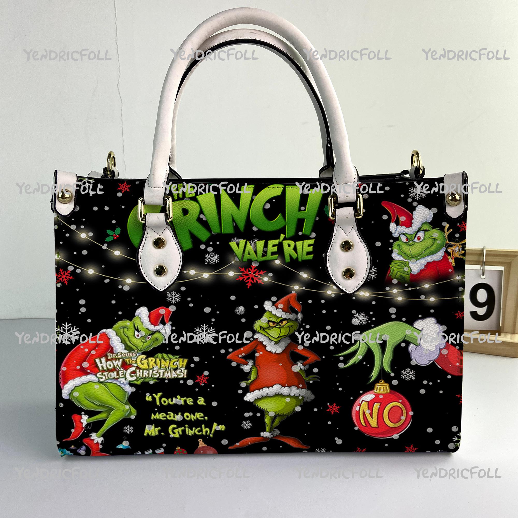 Discover funny character Christmas Women Leather Bag, funny character Bags, funny character Leather Handbag, Christmas Gift