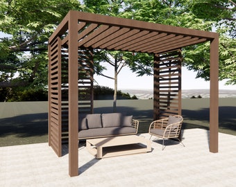 Step By Step DIY Modern Pergola Building Plans