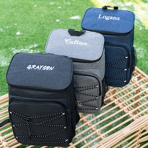Beer Cooler Backpack, Groomsmen Gifts, Personalized Beach Picnic Shoulder, Hiking Insulation Bag