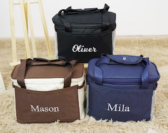 Personalized Insulated Lunch Cooler Bag: Oxford Cloth Picnic Tote