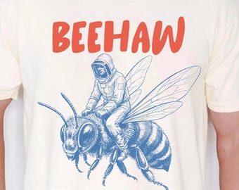 Comfort Colors Beekeeper Shirt, Honey Bees Tee, Apiculture Retro TShirt, Beehaw, Bee Lover Gift, Funny Bee-Wrangler T-shirt