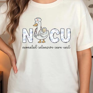 Cute NICU Nurse Shirt Neonatal Icu Stork Baby Design Gift for NICU Nurse Neonatal Nurse Crew T-Shirt NICU Appreciation Shirt Tee