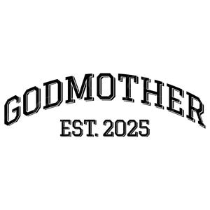 Madrinha Est 2025 SVG, PNG, PDF, Camiseta Madrinha Est 2025 Png, Novos Padrinhos Svg, Batismo Png, Madrinha Svg, Arquivo de Corte Cricut, Silhueta.