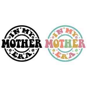 Na Era da Minha Mãe SVG, PNG, Camiseta de Mãe Svg, Mamãe Png, Mamãe Svg, Presente de Dia das Mães, Letras Onduladas Retrô, Arquivo de Corte Cricut, Silhueta.