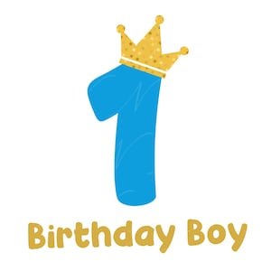 1er anniversaire SVG, PNG, PDF, 1er anniversaire chemise Png, anniversaire garçon Svg, première fête d’anniversaire Svg, cadeau d’anniversaire pour enfants, fichier coupé Cricut, Silhouette.