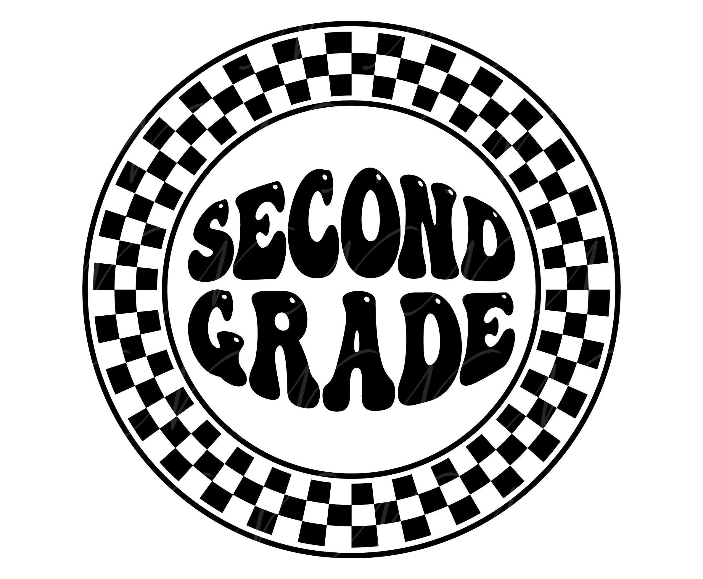 Grade 2 Vector Second Grade SVG, PNG, PDF, 2nd Grade Shirt, 2nd Grade Teacher Svg ...