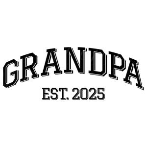Abuelo Est. 2025 SVG, PNG, PDF, Camiseta Abuelo Est. 2025 Png, Nuevos Abuelos Svg, Diseño Abuelo Est. 2025, Archivo de Corte Cricut, Silueta.