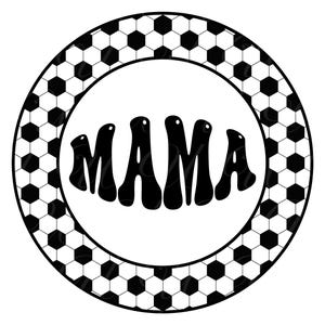 Mamá SVG, PNG, PDF, Camiseta de mamá Png, Mamá deportista Svg, Mamá futbolera Png, Vida de mamá Svg, Letras retro onduladas y con estilo, Archivo de corte Cricut, Silueta.