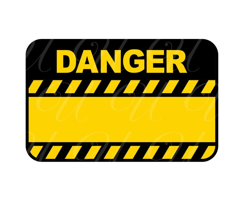 Danger SVG, PNG, PDF, Danger Tape Svg, Blank Danger Png, Alert Danger ...