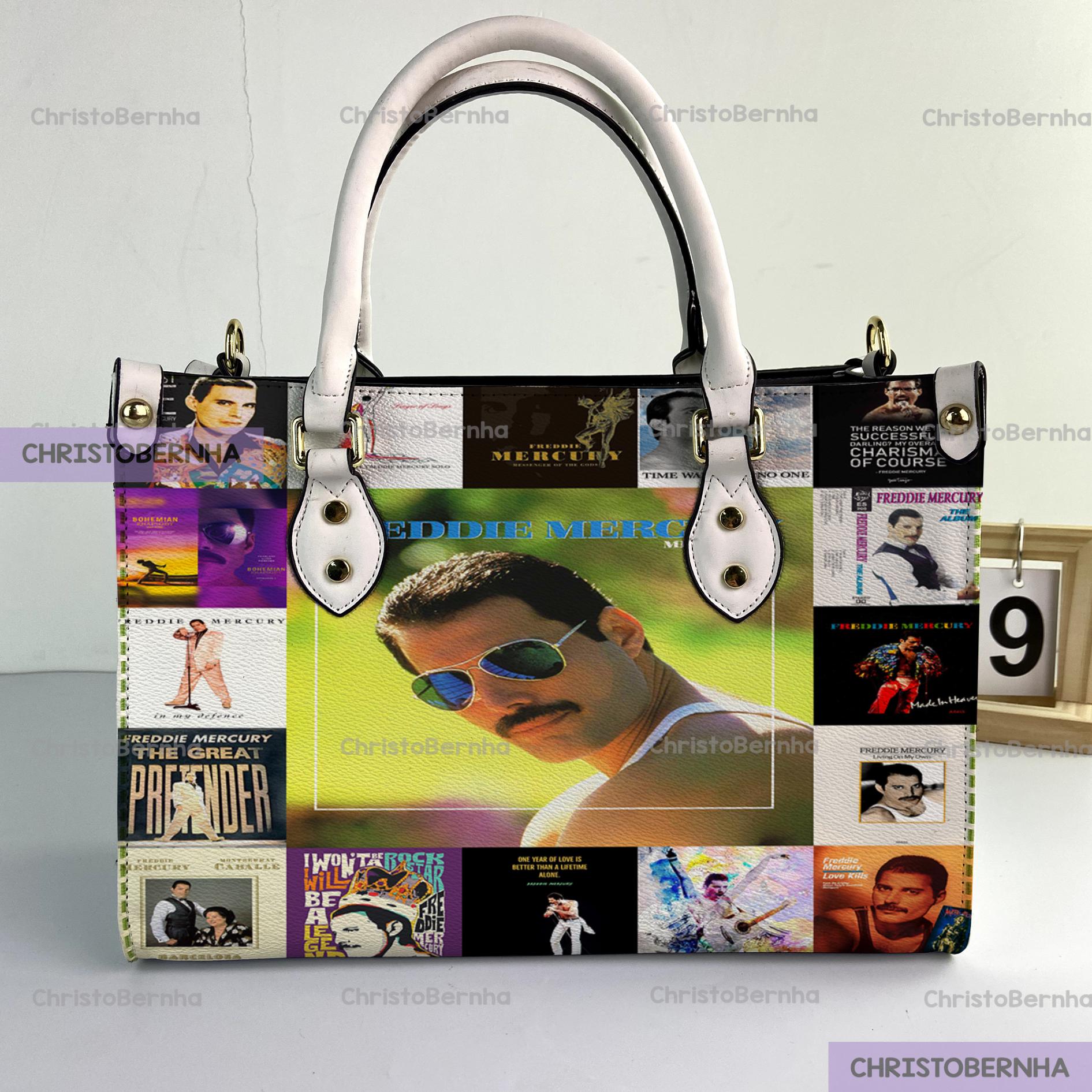 Discover Freddie Mercury Music Leather Handbag, Freddie Mercury Woman Handbag, Vintage Shoulder Bag, Crossbody Bag