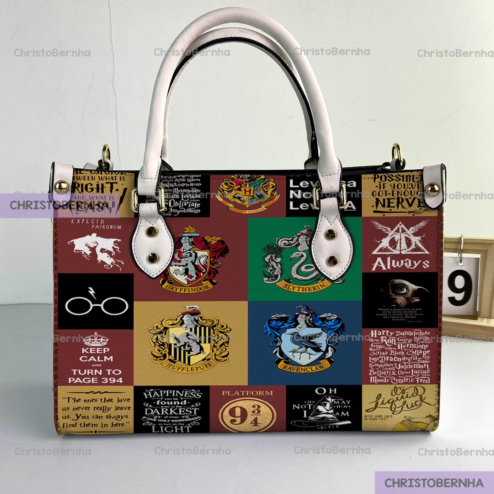 Discover Harry Potter Leather Handbag, Harry Potter Woman Handbag, Vintage Shoulder Bag, Crossbody Bag, Top Handle Bag, Movie Handbag