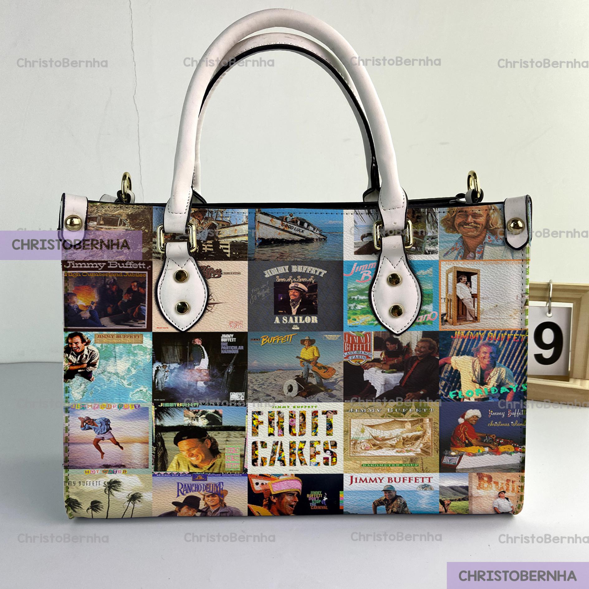 Discover Jimmy Buffett Music Leather Handbag, Jimmy Buffett Woman Handbag, Vintage Shoulder Bag, Crossbody Bag