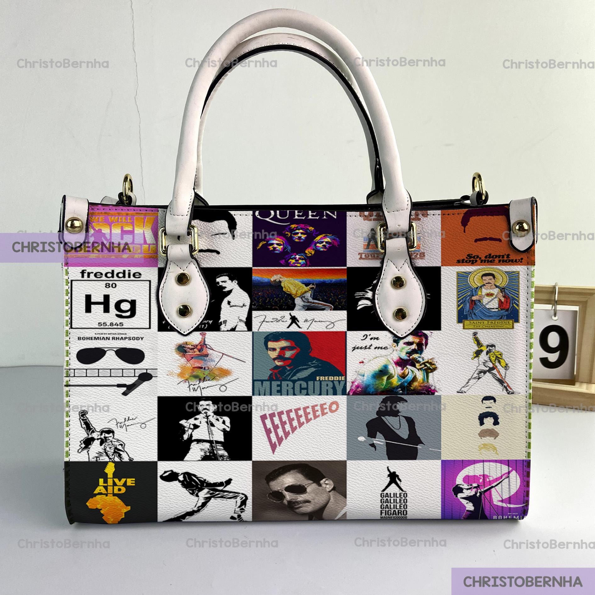 Discover Freddie Mercury Music Leather Handbag, Freddie Mercury Woman Handbag, Vintage Shoulder Bag, Crossbody Bag