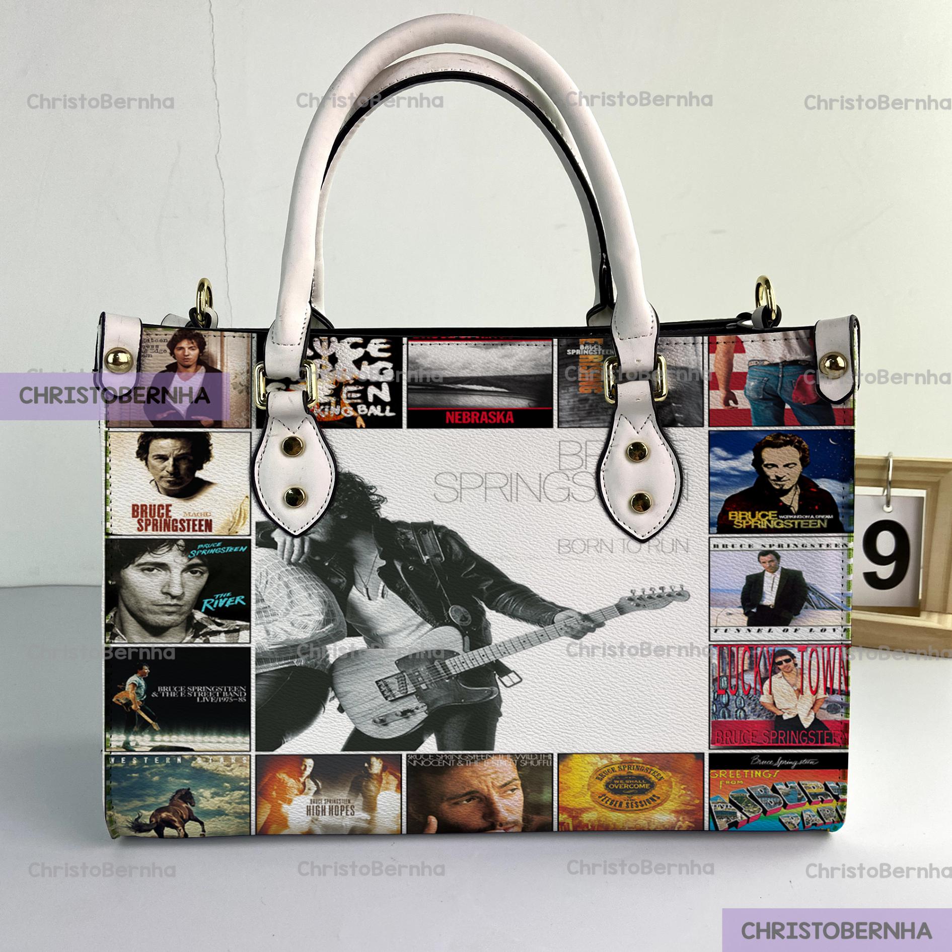 Discover Bruce Springsteen Leather Handbag, Springsteen Music Woman Handbag, Vintage Shoulder Bag, TCrossbody Bag