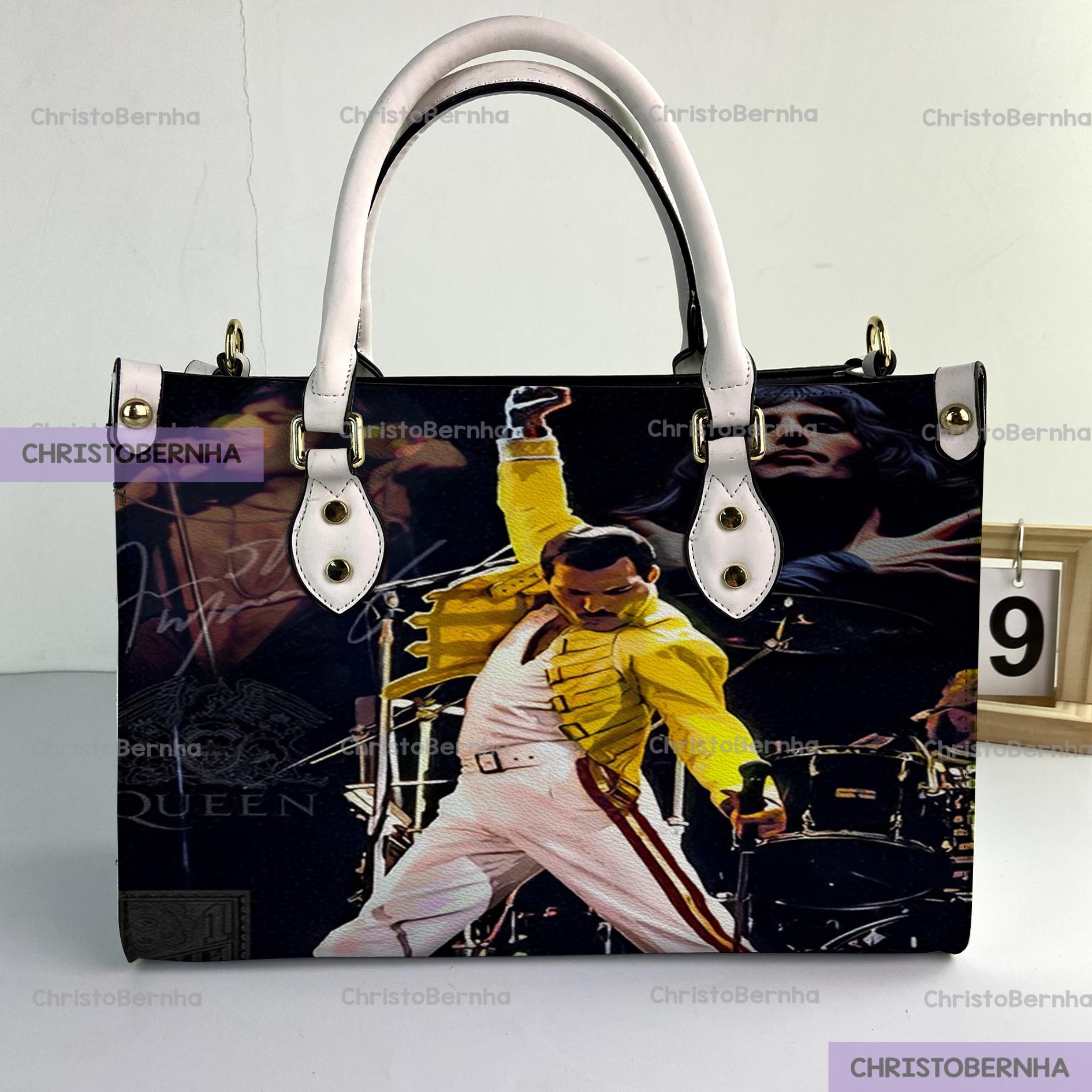 Discover Freddie Mercury Music Leather Handbag, Freddie Mercury Woman Handbag, Vintage Shoulder Bag, Crossbody Bag