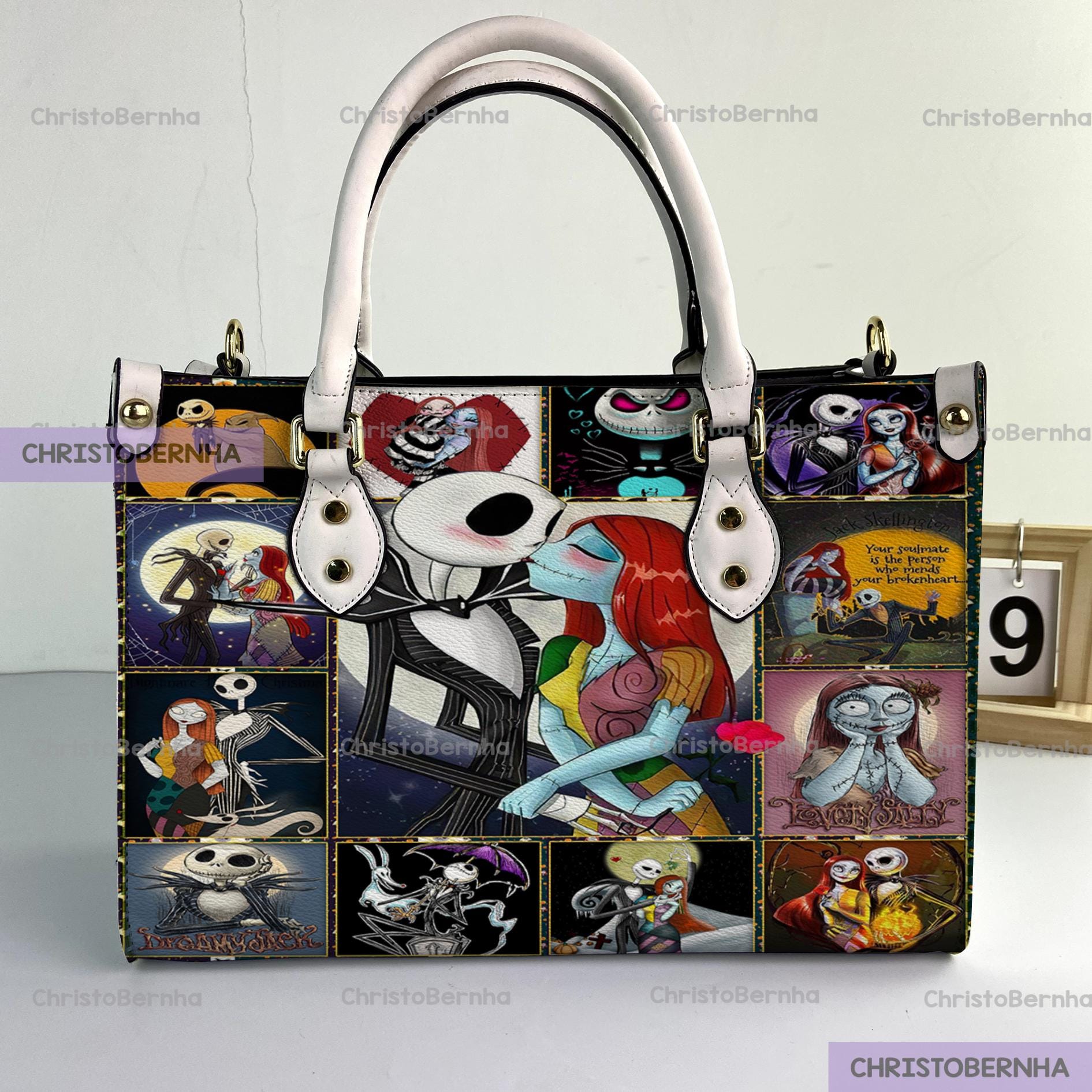 Discover The Nightmare Before Christmas Leather Purses, Nightmare Woman Handbag, Vintage Shoulder Bag, Crossbody Bag